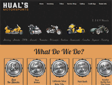 Tablet Screenshot of hualsbikes2trikes.com